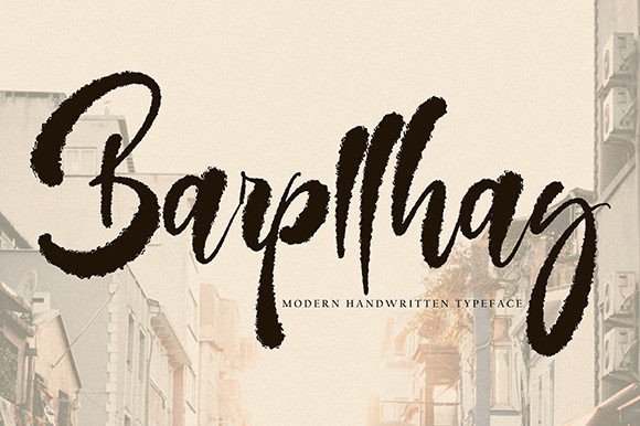 Barpllhay: The Handwritten Brush Font for Modern Brands