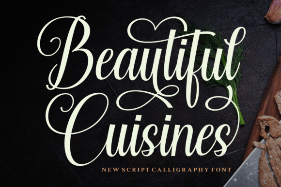 Beautiful Cuisines: A Dazzling Script Font for Web Design