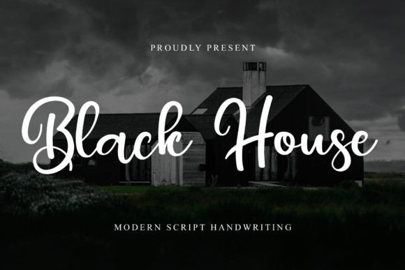 Black House: A Charming and Elegant Script Font for Designers