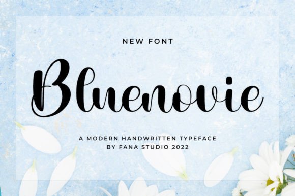 Bluenovie: A Handwritten Font for Elegant Web Design