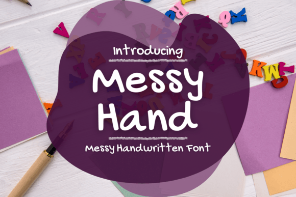 Bring Charm to Your Creations with Messy Hand Font