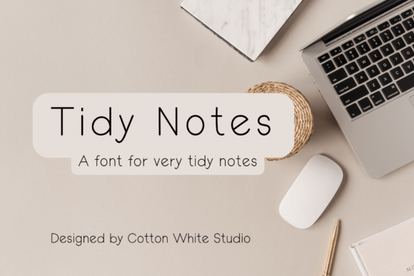 Bring Charm to Your Creations with Tidy Notes Font