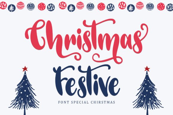 Christmas Festive: A Charming Script Font for Editorial Design