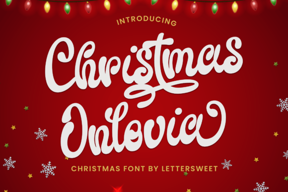 Christmas Onlovia: A Handwritten Font for Editorial Elegance
