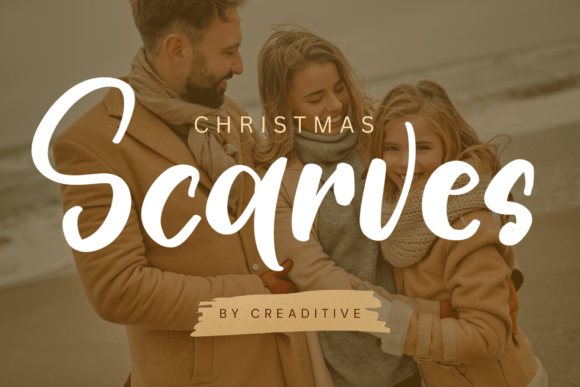 Christmas Scarves: A Luxurious Script Font for Branding