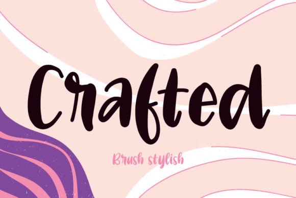 Discover Crafted: A Versatile Brush Font for Creative Branding