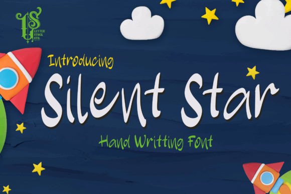 Discover Silent Star: A Whimsical Handwritten Font for Editorial Charm