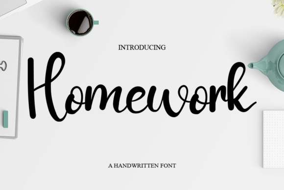 Discovering Homewrok: A Versatile Handwritten Font for Creative Projects