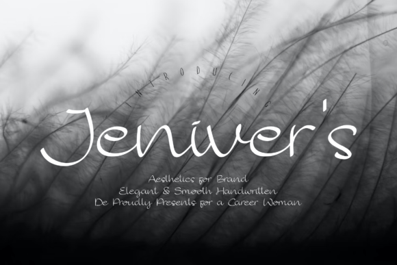 Elevate Your Brand with Jenivers: A Modern Handwritten Font