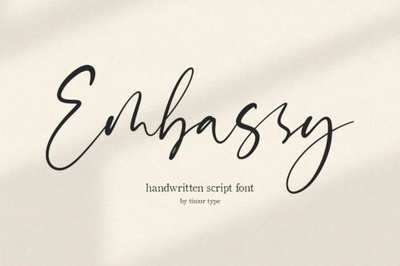 Enhance Your Campaigns with Embassy: A Premium Script Font