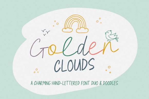 Golden Clouds: A Charming Font for Handmade Creations