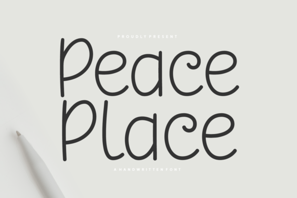 Peace Place: A Charming Handwritten Font for Editorial Design