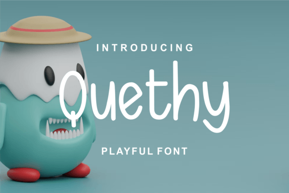 Quethy: A Playful Font for Engaging Digital Designs