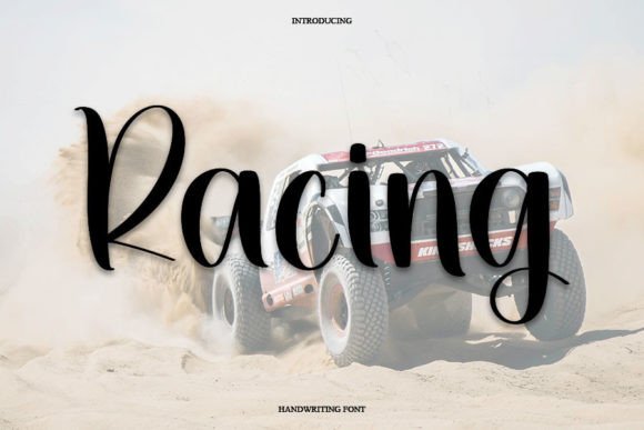 Racing: A Bold Script for Modern Projects