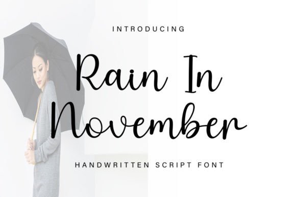 Rain in November: A Font for Moody Elegance