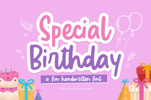 Special Birthday: A Fun Handwritten Font for Web Design