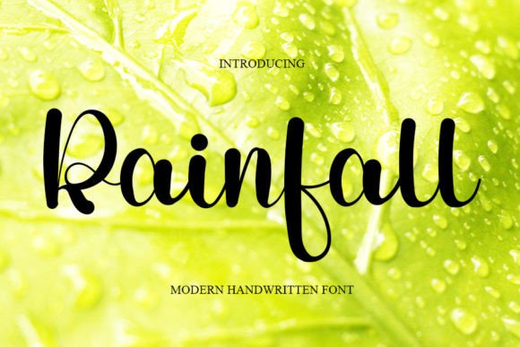 Transform Your Brand with the Elegant Rainfall Font